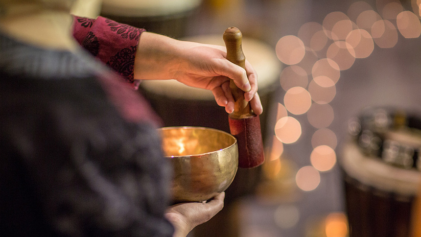 поющая чаша для медитации фото