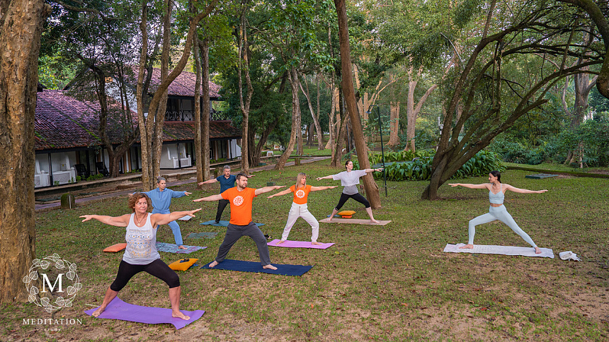 йога в парке