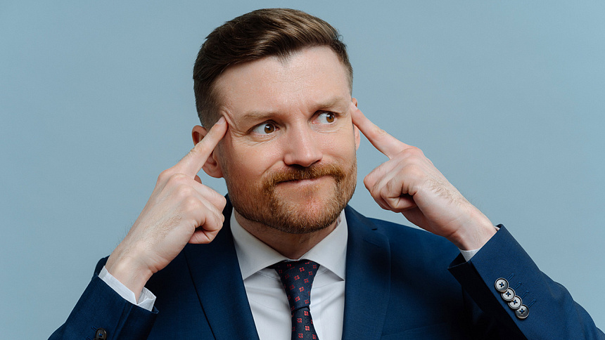 мужчина в стрессе