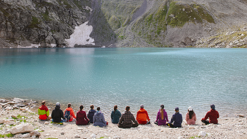 медитация в горах