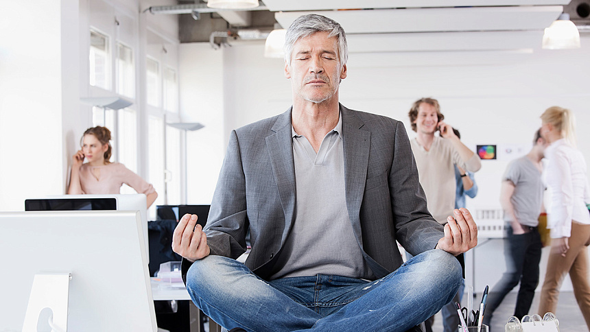 медитация на работе фото