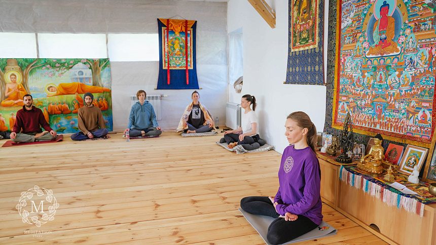 медитация в группе фото