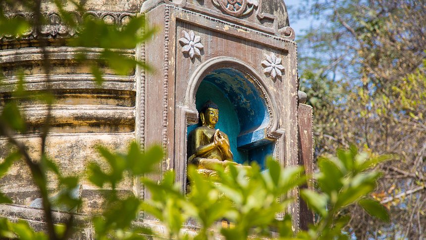 Будда, листья дерева