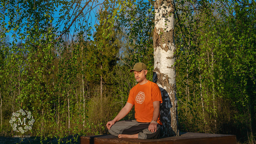 медитация на природе фото
