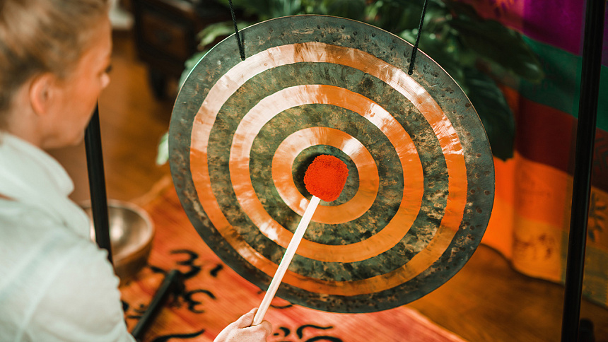 Гонг для медитации фото