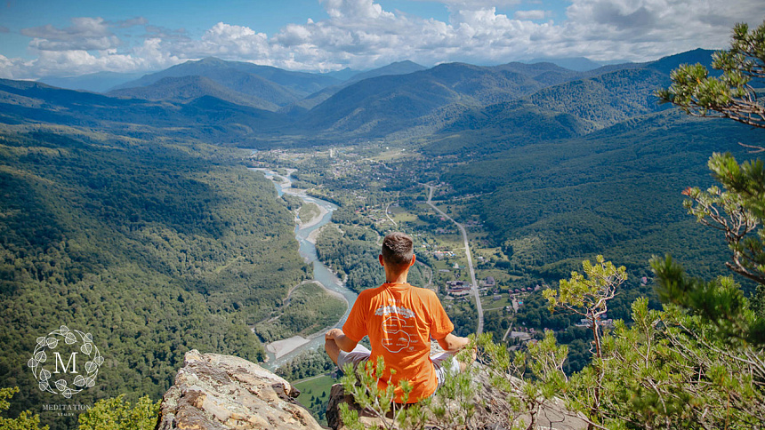 медитация, горы