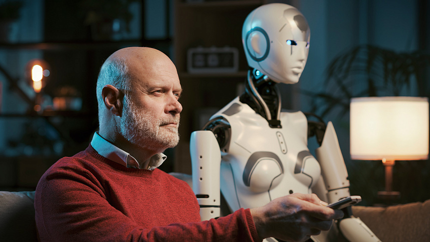 робот и человек фото