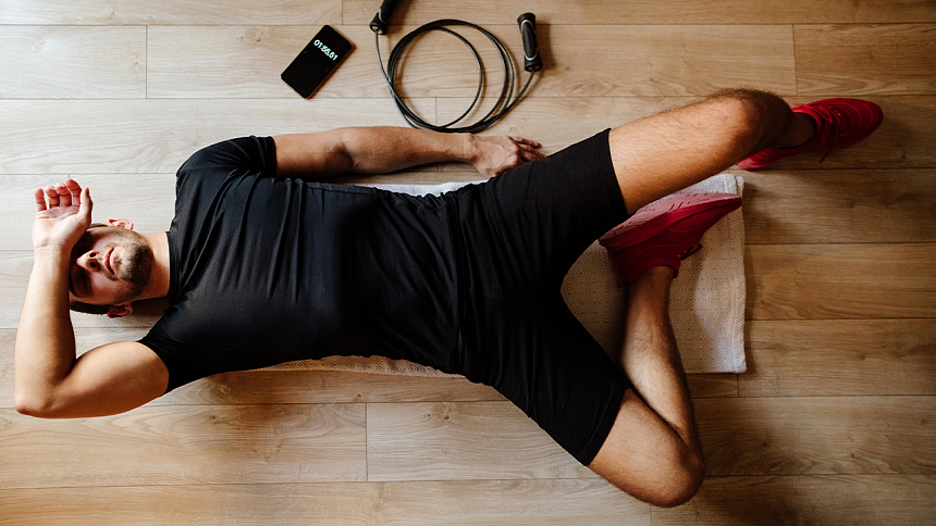 Спортсмен отдыхает фото