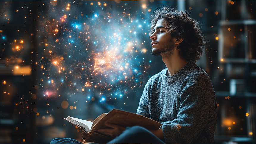 парень медитирует фото