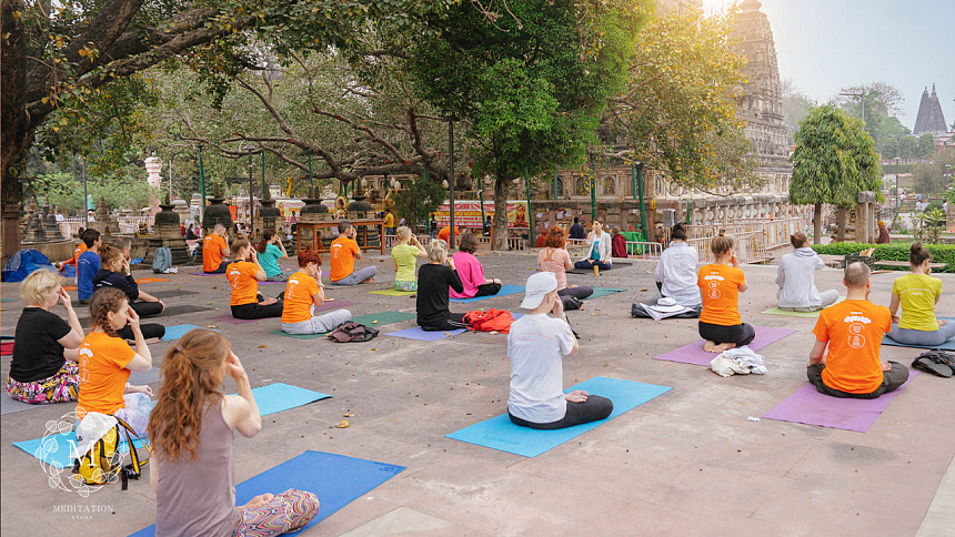 Совместная практика пранаямы фото