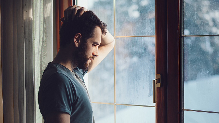 мужчина, тоска
