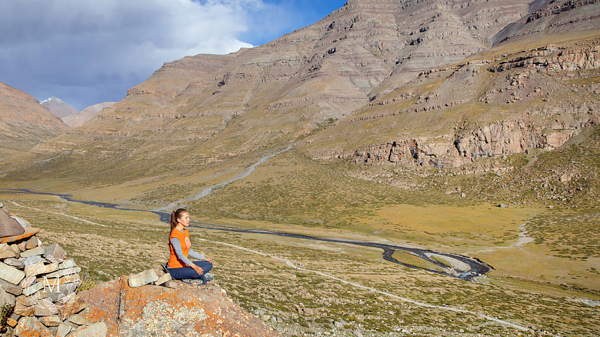 медитация, горы