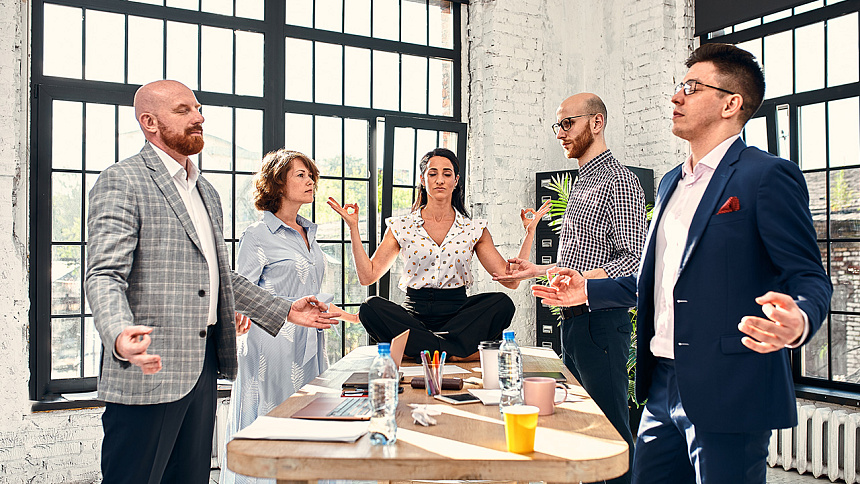 медитация в офисе фото